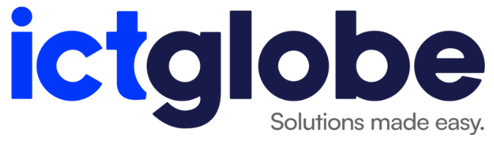 a blue and grey logo