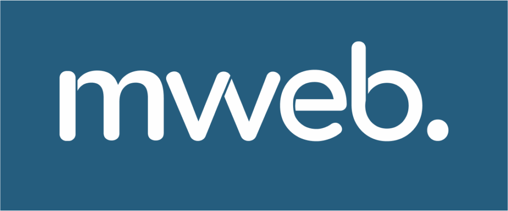 a blue and white logo